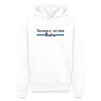 Versagen hat eine Farbe - Blau - Männer Premium Bio Hoodie - Weiß - Vorne - Nico (187cm)