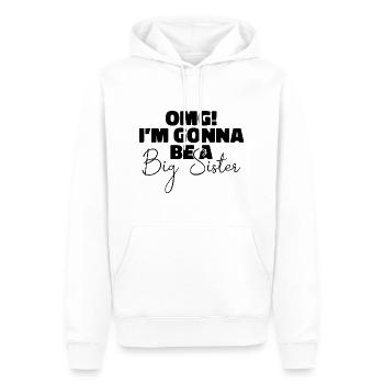 OMG I'm Gonna Be a Big Sister Surprising Sister - Sweat à capuche Premium bio Homme - blanc - Devant - Nico (187cm)