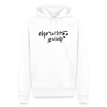 Espresso vous-même - Sweat à capuche Premium bio Homme - blanc - Devant - Nico (187cm)