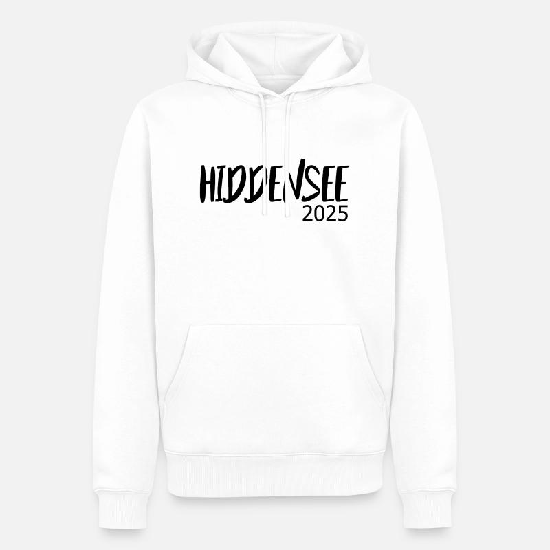 Hiddensee 2025 - Sweat à capuche Premium bio Homme - blanc