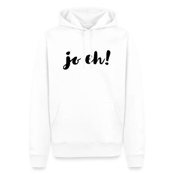 ja eh! - Männer Premium Bio Hoodie - Weiß - Vorne - Nico (187cm)