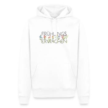 Frühlingserwachen auf deinem Shirt - Männer Premium Bio Hoodie - Weiß - Vorne - Nico (187cm)