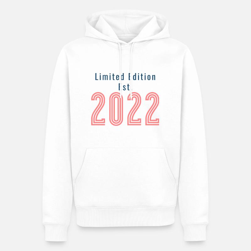 Édition limitée 2022 Anniversaire - Sweat à capuche Premium bio Homme - blanc