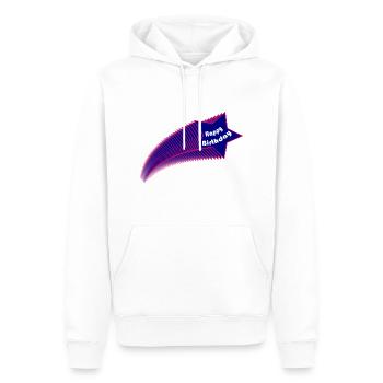 JAHRESTAG. ALLES GUTE ZUM GEBURTSTAG!. ALLES GUTE ZUM GEBURTSTAG!. - Männer Premium Bio Hoodie - Weiß - Vorne - Nico (187cm)