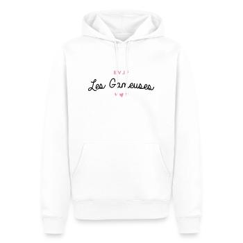 T-shirt EVJF "Les Gameuses" - Sweat à capuche Premium bio Homme - blanc - Devant - Nico (187cm)