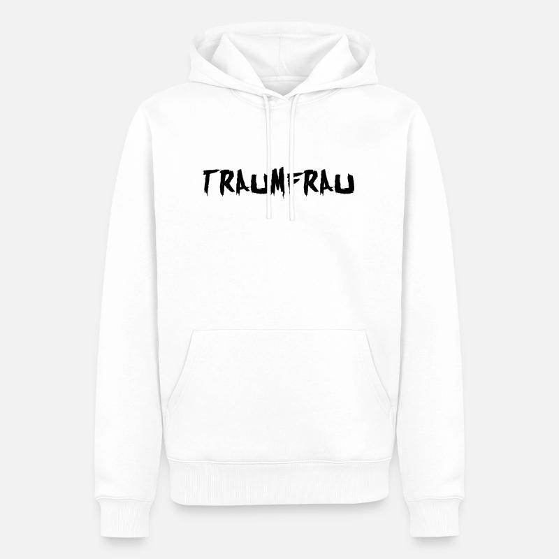Traumfrau - Männer Premium Bio Hoodie - Weiß