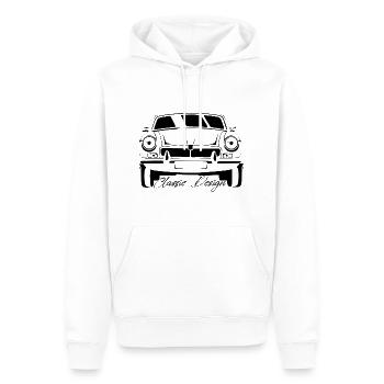 VOITURE DE SPORT ANGLAISE CABRIOLET ROADSTER - Sweat à capuche Premium bio Homme - blanc - Devant - Nico (187cm)