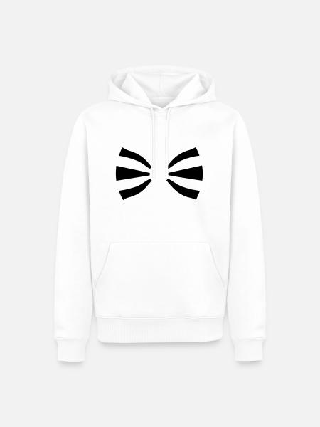 Binden - Männer Premium Bio Hoodie - Weiß