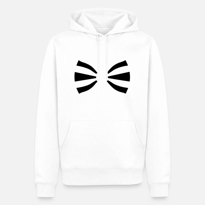 Binden - Männer Premium Bio Hoodie - Weiß