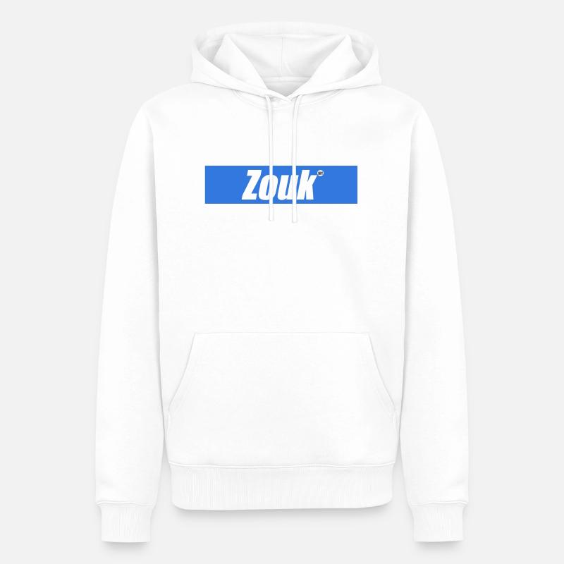 Zouk - Kreyol Sat - Sweat à capuche Premium bio Homme - blanc