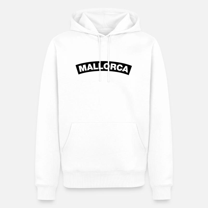 Majorque - Sweat à capuche Premium bio Homme - blanc