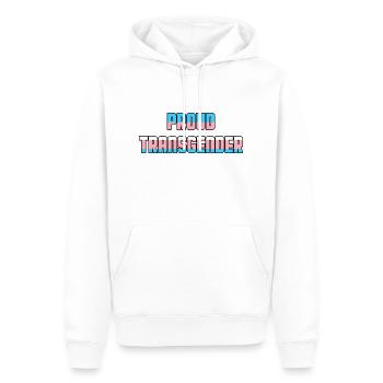 Proud Transgender LGBTQ CSD Gift Idea - Men’s Premium Organic Hoodie - white - Front - Nico (187cm)
