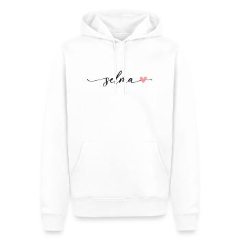 Selma Name Kalligrafie Schrift - Männer Premium Bio Hoodie - Weiß - Vorne - Nico (187cm)