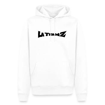 La team Z noir - Sweat à capuche Premium bio Homme - blanc - Devant - Nico (187cm)