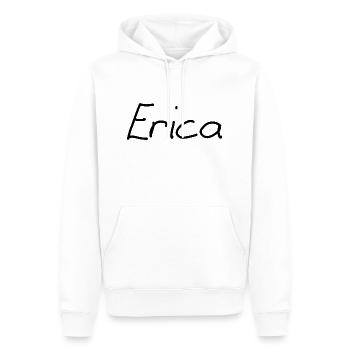 Erica - Männer Premium Bio Hoodie - Weiß - Vorne - Nico (187cm)