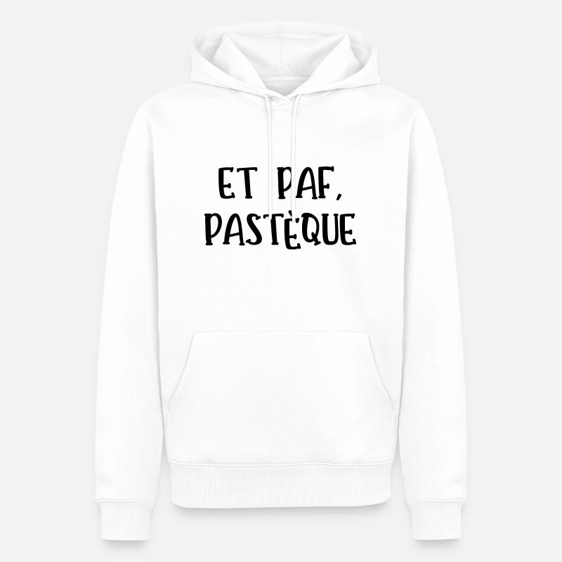 et paf pastèque - Sweat à capuche Premium bio Homme - blanc