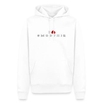 I hate Smoothie - Men’s Premium Organic Hoodie - white - Front - Nico (187cm)