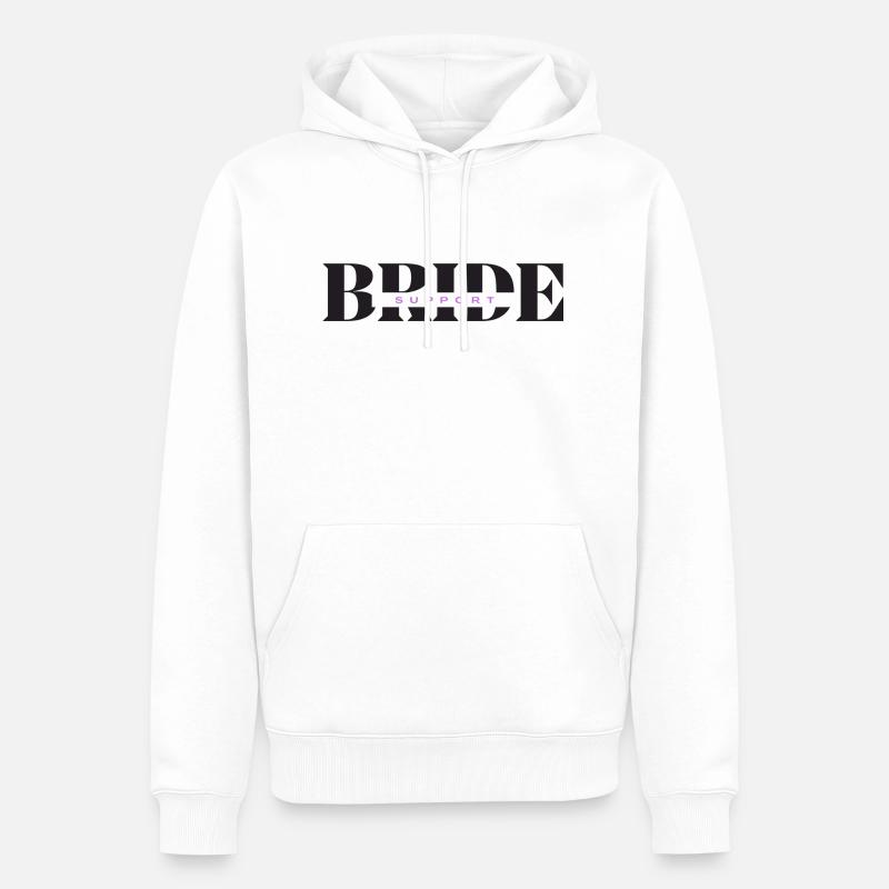 Bride Support - Männer Premium Bio Hoodie - Weiß
