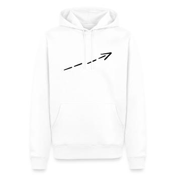 Arrow Symbol 03 Artboard 3 - Men’s Premium Organic Hoodie - white - Front - Nico (187cm)