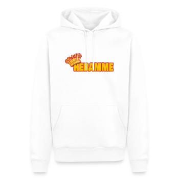 Hebamme - Männer Premium Bio Hoodie - Weiß - Vorne - Nico (187cm)