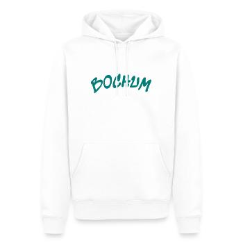Bochum - Deutschland - Germany - Ruhrpott - Männer Premium Bio Hoodie - Weiß - Vorne - Nico (187cm)