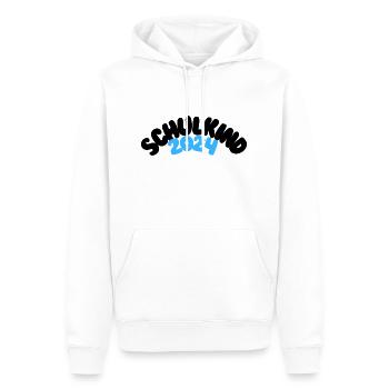 Schulkind 2024 schwarzblau - Männer Premium Bio Hoodie - Weiß - Vorne - Nico (187cm)