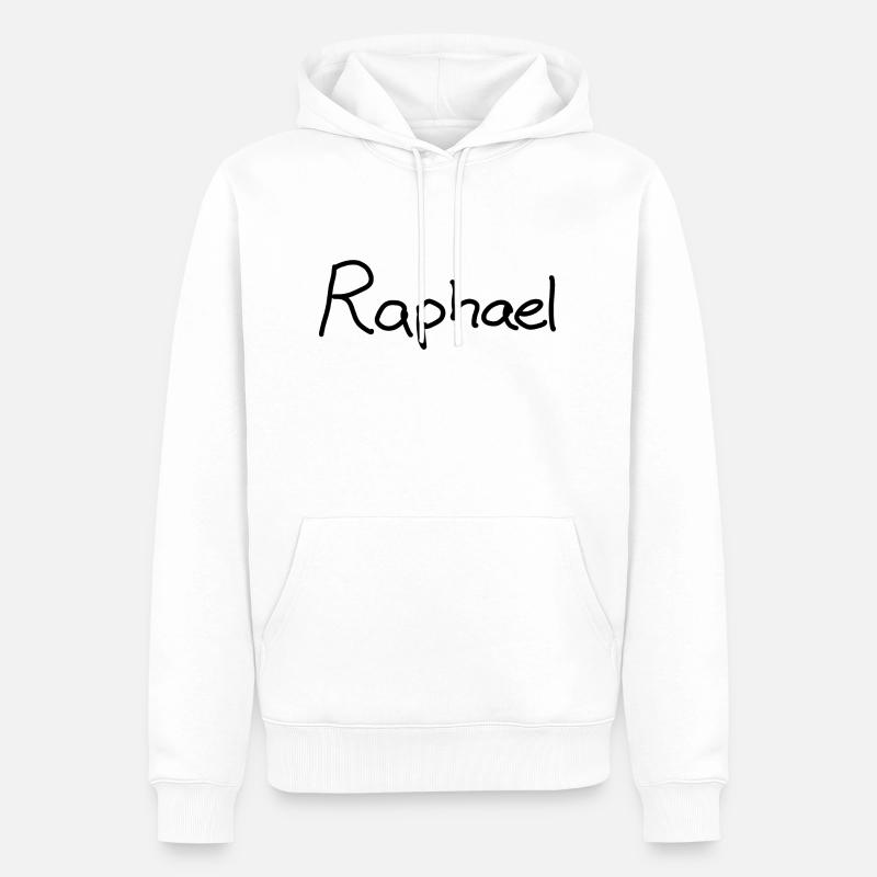 Raphael - Männer Premium Bio Hoodie - Weiß