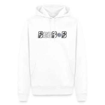 Beebob, next Level - Männer Premium Bio Hoodie - Weiß - Vorne - Nico (187cm)