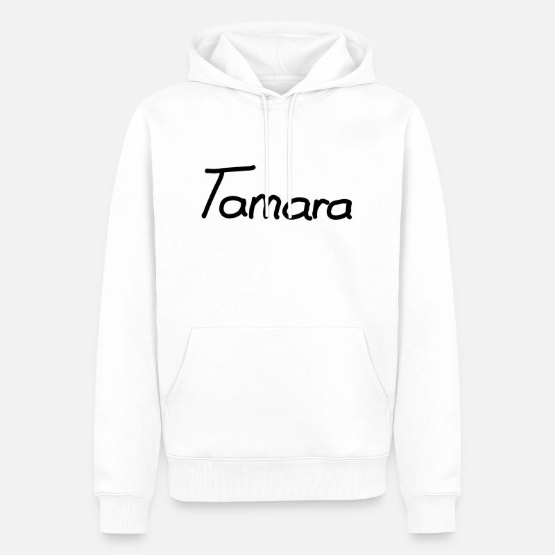 Tamara - Männer Premium Bio Hoodie - Weiß