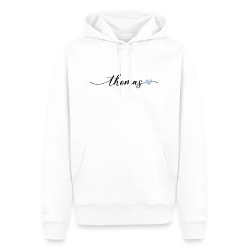 Thomas Name Kalligrafie Schrift - Männer Premium Bio Hoodie - Weiß - Vorne - Nico (187cm)