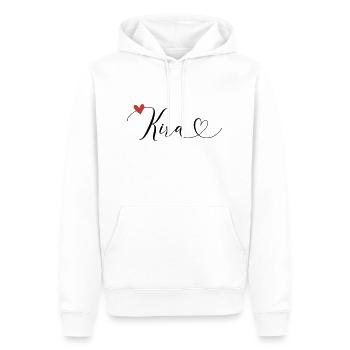 Kira Name Vorname Kalligrafieherz - Männer Premium Bio Hoodie - Weiß - Vorne - Nico (187cm)