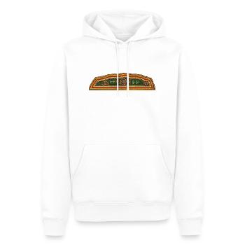Uluru - Sweat à capuche Premium bio Homme - blanc - Devant - Nico (187cm)