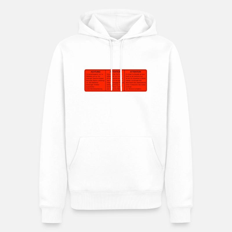 SYNCRO DIFF LOCKS differenzialsperren aufkleber - Männer Premium Bio Hoodie - Weiß