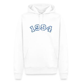 1994 Sport Blau - Männer Premium Bio Hoodie - Weiß - Vorne - Nico (187cm)