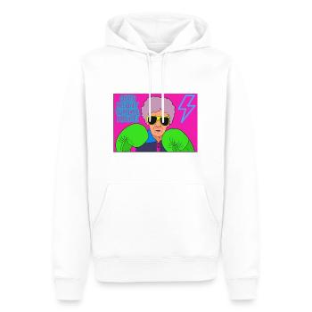 Fight! - Männer Premium Bio Hoodie - Weiß - Vorne - Nico (187cm)