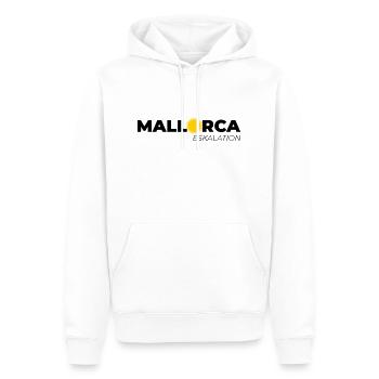Mallorca Eskalation - Männer Premium Bio Hoodie - Weiß - Vorne - Nico (187cm)