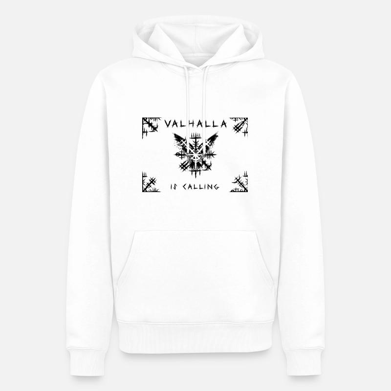 Valhalla is calling - Männer Premium Bio Hoodie - Weiß