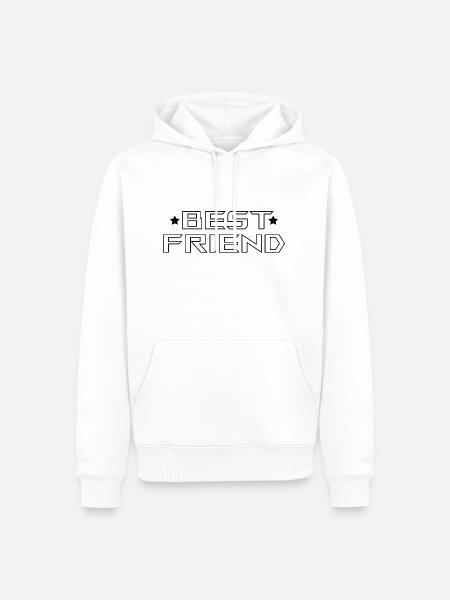 Best Friend Tshirt white - Männer Premium Bio Hoodie - Weiß