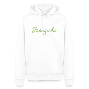 Franziska - Männer Premium Bio Hoodie - Weiß - Vorne - Nico (187cm)