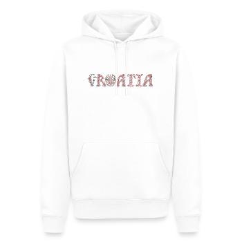 Glagoljica croatia hrvatska croatia hrv voyage - Sweat à capuche Premium bio Homme - blanc - Devant - Nico (187cm)