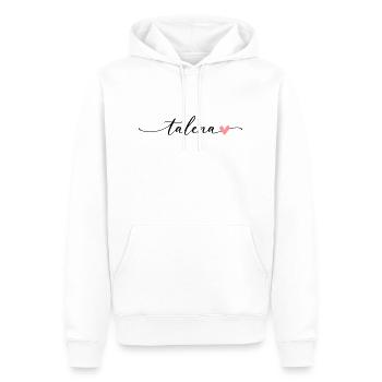 Talena Name Kalligrafie Schrift - Männer Premium Bio Hoodie - Weiß - Vorne - Nico (187cm)
