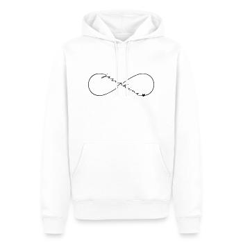 Josephine Name Infinitysymbol - Männer Premium Bio Hoodie - Weiß - Vorne - Nico (187cm)