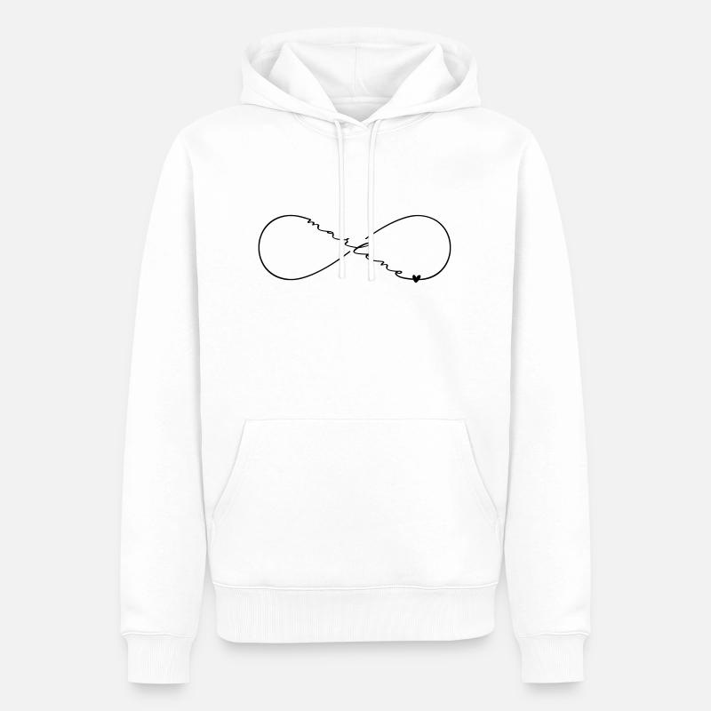 Marlene Name Infinitysymbol - Männer Premium Bio Hoodie - Weiß