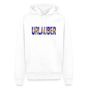 Urlauber 2022 - Männer Premium Bio Hoodie - Weiß - Vorne - Nico (187cm)
