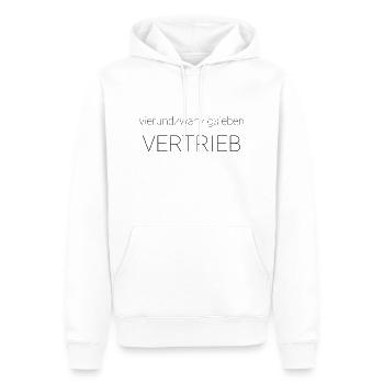 24/7 Vertrieb - Männer Premium Bio Hoodie - Weiß - Vorne - Nico (187cm)