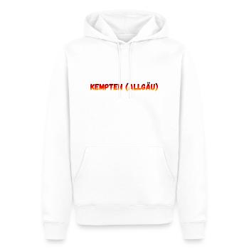 Kempten Allgäu - Männer Premium Bio Hoodie - Weiß - Vorne - Nico (187cm)