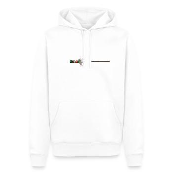 Billard - Männer Premium Bio Hoodie - Weiß - Vorne - Nico (187cm)
