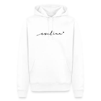 Nom cursif Ewelina - Sweat à capuche Premium bio Homme - blanc - Devant - Nico (187cm)