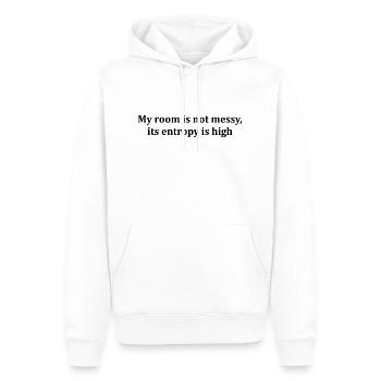 Entropie Spruch Thermodynamik Physiker Ingenieur - Männer Premium Bio Hoodie - Weiß - Vorne - Nico (187cm)