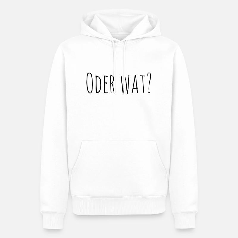 oder wat - Männer Premium Bio Hoodie - Weiß